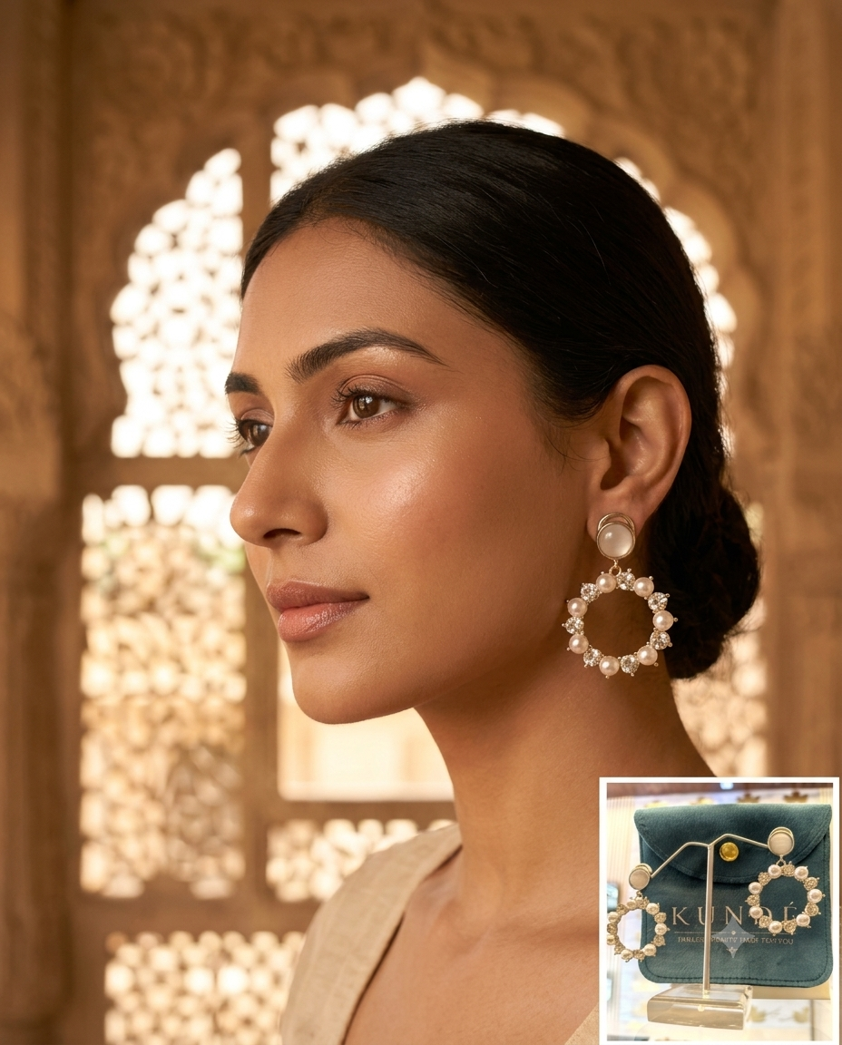 Rani Lakshmibai Kiwi Earring - View 7