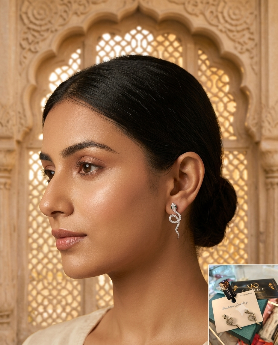 Rani Lakshmibai Kiwi Earring - View 1