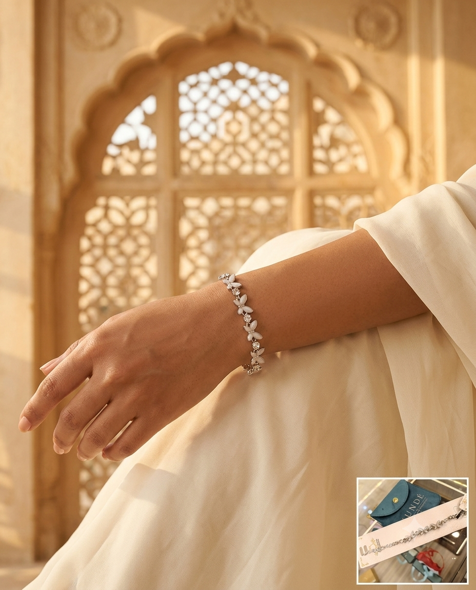 Bhogeshwari Phukanani Lichi Bracelet - View 1